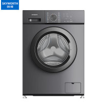 创维 GF8018EB_钛金灰 滚筒洗衣机 8公斤 除菌除螨 洗护升级 S型提升筋