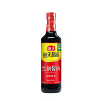 海天 老抽酱油500mL(PET瓶)*4 调味品 炒菜烹饪炖肉提鲜上色家用酿造酱油