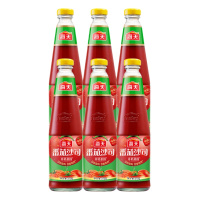 海天 番茄沙司(茄汁)510g*6 调味品 家用0脂肪披萨沙拉西红柿酱料番茄酱