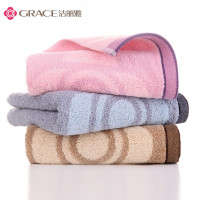 洁丽雅(grace) 毛巾抗菌防螨简爱纯棉舒适毛巾 3条装 115g