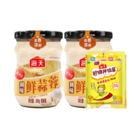 海天 调味品组合 调味鲜蒜蓉200g×2瓶+海天招牌拌饭酱20g 蘸酱去腥