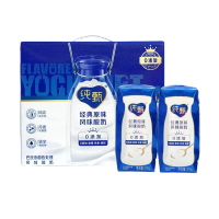 蒙牛 酸奶 纯甄经典原味酸奶 200g*10盒 纯正生牛乳发酵 礼盒装