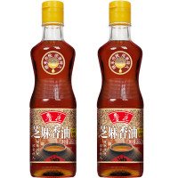 鲁花 食用油 芝麻香油350ml*2 家用凉拌 物理压榨 凉拌 调味 烹饪 火锅