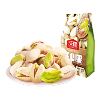 沃隆 坚果炒货 开心果500g袋装 大颗粒原色无漂白 零食休闲食品小吃