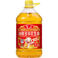 鲁花 食用油 4L 油酸多多花生油 5S物理压榨 食用油粮油