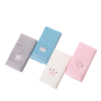 洁丽雅(Grace)新疆棉儿童毛巾 4条装 A类纯棉洗脸家用卡通可爱童巾宝宝吸水小毛巾