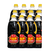鲁花 CP006819DS 酱油 自然鲜红烧酱油1L*12瓶(箱装) 零添加防腐剂 家用调味上色