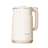 美菱 MH-1761 电热水壶 1.7L 双层防烫烧水自动保温电热水壶 食品级304不锈钢内胆电热水壶