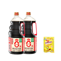 海天 调味品组合 0金标生抽1.9L×2瓶+海天招牌拌饭酱20g×1包 提鲜炒菜