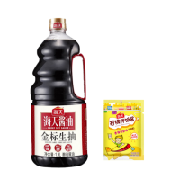 海天 调味品组合 金标生抽1.9L×1瓶+海天招牌拌饭酱20g×1包 提鲜炒菜点蘸