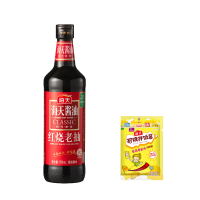 海天 调味品 红烧老抽750mL×1瓶+海天招牌拌饭酱20g×1包 调味上色提鲜