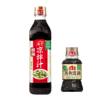 海天 调味品组合 酸辣凉拌汁560g+蒸鱼豉油100mL 家用凉拌冷泡