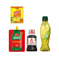 海天 调味品组合 金标蚝油100g+千岛源压榨玉米油230mL+0金标生抽100mL+四海鲜鸡精40g