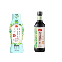 海天 调味品组合 有机蚝油鲜露600g×1瓶+有机酱油500mL×1瓶