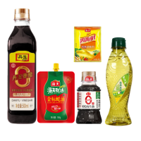 海天 组合 金标蚝油100g+千岛源压榨玉米油230mL+0金标生抽100mL+四海鲜鸡精40g+零系丹玉香醋500mL