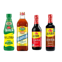 海天 调味品组合 上等蚝油520g+老抽酱油500mL+生抽酱油500mL+料酒800ml