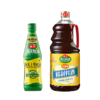 海天 调味品组合 上等蚝油700g+精制料酒1.9L 炖煮炒菜提鲜去腥