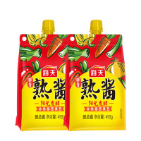 海天 调味品 鲜香熟酱450g×2袋 原味香辣熟豆瓣蒜蓉辣椒酱拌面烧炒菜家用