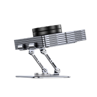 领臣 LC-D2 手机座 双杆旋转平板支架 桌面手机支架360°多功能旋转折叠款懒人支撑架子金属直播视频平板支架通用