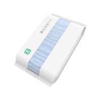 最生活 A-1249 浴巾 儿童系列纱布浴巾(1条) 蓝 60*120cm 洗澡保暖不易掉毛