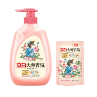 立白 洗衣液 大师玫瑰液500g泵头版*1瓶+大师液100g*1袋 洗衣护衣 留香