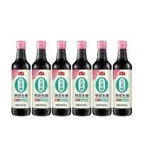 海天 酱油 无蔗糖特级生抽500mL×6瓶 零添加炒菜凉拌提鲜厨房调味品