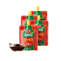 海天 蚝油 金标蚝油100g×4袋 提鲜 火锅蘸料 挤挤装耗油糖醋烧烤蘸料炒菜红烧凉拌调料调味品