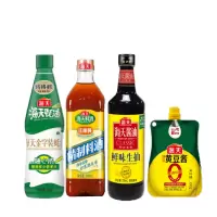 海天 调味品 金字装蚝油680g+精制料酒800ml+鲜味生抽750mL+黄豆酱300g