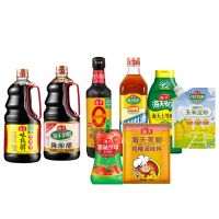 海天 调味组合 老抽+番茄沙司+料酒+玉米淀粉+蚝油+陈酿醋+酱油+鸡精