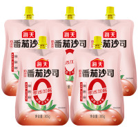 海天 0添加番茄沙司305g*15袋 调味品 挤挤装西红柿酱薯条意大利面酱 番茄酱蘸酱