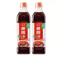 海天 糖醋汁580g(PET方瓶)*12瓶 调味品 糖醋排骨红烧肉调料 一汁成菜炒菜酱汁调味料调味品