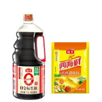 海天 调味品组合 四海鲜鸡精40g(袋)×1+0金标生抽1.9L×1 提鲜上色