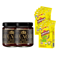 海天 酱料组合 招牌拌饭酱20g×10包+XO酱200g×2瓶 提鲜拌饭拌面炒菜