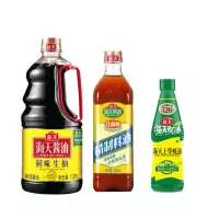 海天 调味品组合 上等蚝油520g+鲜味生抽1.28L+精制料酒800ml 提鲜