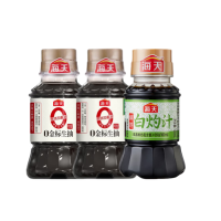 海天 调味品组合 0金标生抽100mL×2瓶+鲜的白灼汁100mL 家用厨房炒菜