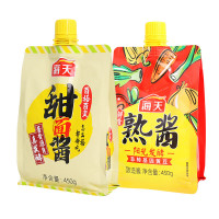 海天 调味品组合 甜面酱450g+鲜香熟酱450g 烤鸭蘸酱炸酱面手抓饼