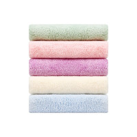 最生活 Z-8001 多功能巾5条装 颜色:粉/米/绿/蓝/紫色 规格:25*25CM 材质:底纱:聚酯纤维