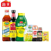 海天 调味料组合3070g(蒸鱼豉油100mL×1+精制料酒800ml×1等)家用调味烹饪腌制炒菜套装