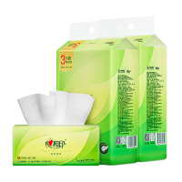 心相印 抽纸 2DT32150(DT16150)茶语丝享系列150抽(加大M码)三层塑装纸面巾3包*2提