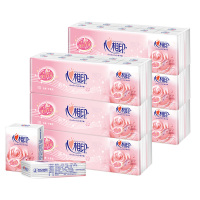 心相印 手帕纸 6C910 玫瑰系列便携无香3层手帕纸(加厚升级版)*10包