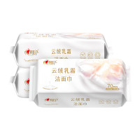 心相印 棉柔巾 3XCE070 棉柔系列云绒乳霜柔巾70片装*3包