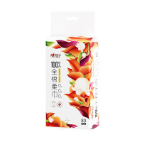 心相印 棉柔巾 XCK080 纯棉系列80片装洗脸巾(双开口随心抽)