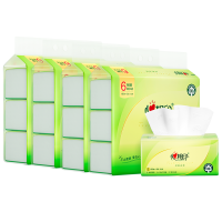 心相印 抽纸 4DT15130 茶语丝享系列130抽三层塑装纸面巾套装6包*4提