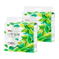 心相印 抽纸 2DT43090 向野而生90抽四层塑装面巾纸8包*2提