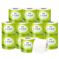 心相印 有芯卷纸 3BT5312 云感系列110克四层立体压花卷筒卫生纸12粒*3提