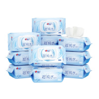 心相印 湿巾 XCC080 超纯水系列80片装湿巾25-1版*12包
