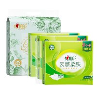 心相印 组合 3DT18078+8TDT1080 云感78抽三层纸面巾12包*3提+绒立方80抽三层纸面巾*8包