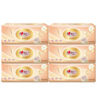 心相印 6DT55100(包装)心相印金装金典100抽三层塑装纸面巾6包(批量订单需按组套发货请提前联系)