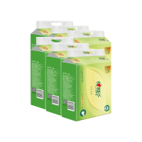 心相印 抽纸 DT15130 茶语丝享130抽三层压花塑装面巾纸10包*6提