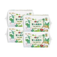 心相印 4XMD3080(包装)心相印热带棉柔系列80片装婴儿柔巾25-1版4包组套
